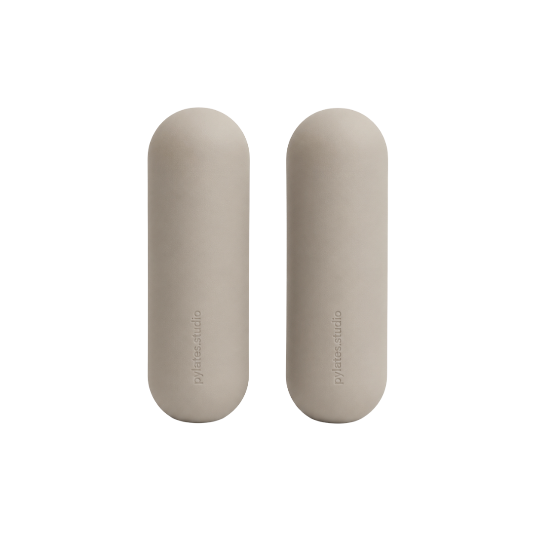 Pylates.studio - Paire de poids Pilates personnalisés pour studio - Taupe / Greige