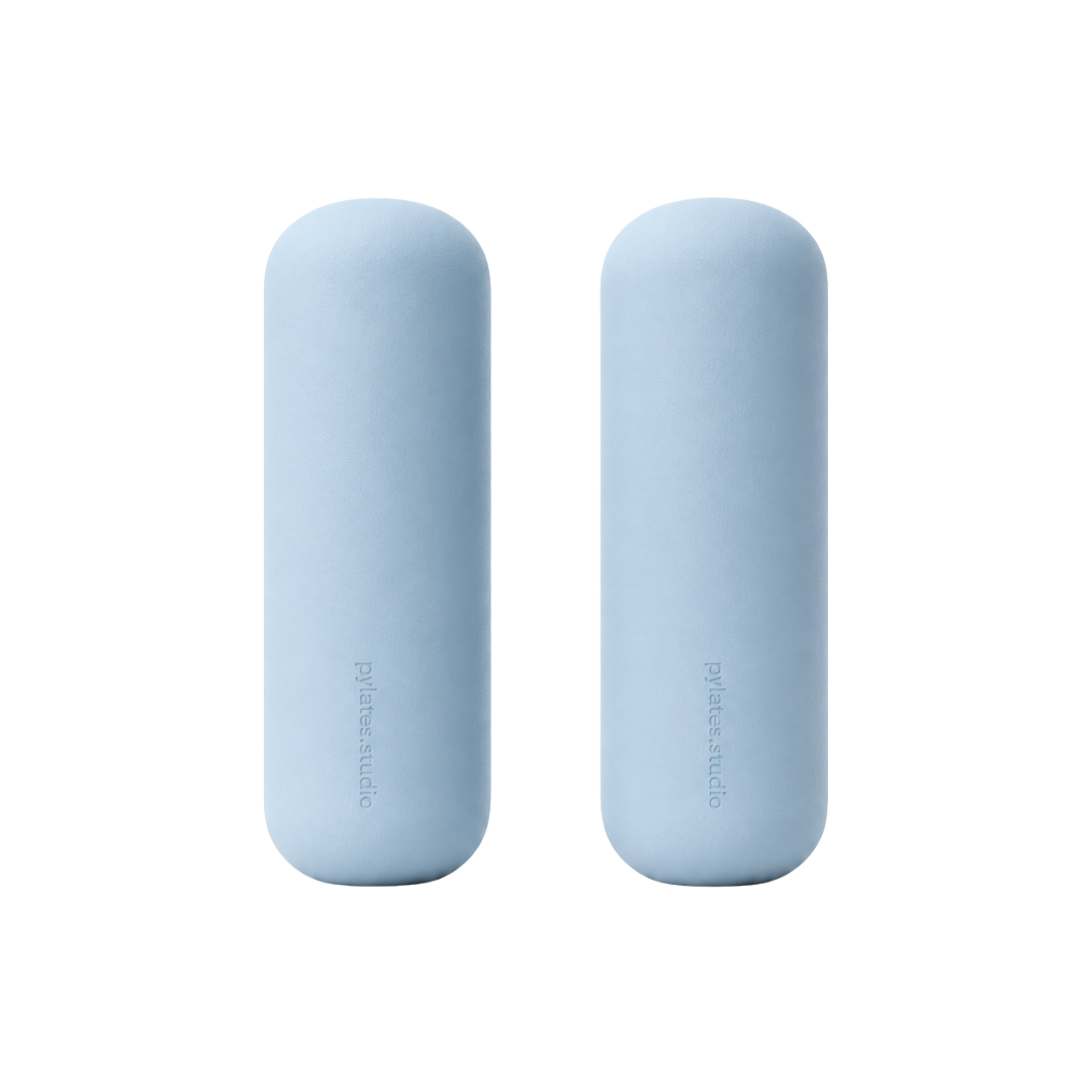 Pylates.studio - Paire de poids Pilates personnalisés pour studio - Bleu glacier