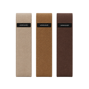 Pylates.studio – Set de bandes de résistance textile personnalisées pour studio Pilates - Beige / Taupe / Marron
